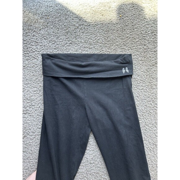 Victoria’s Secret Ombré Pink Blue Green Angel Wings Fold Over Black Legging - Picture 4 of 5